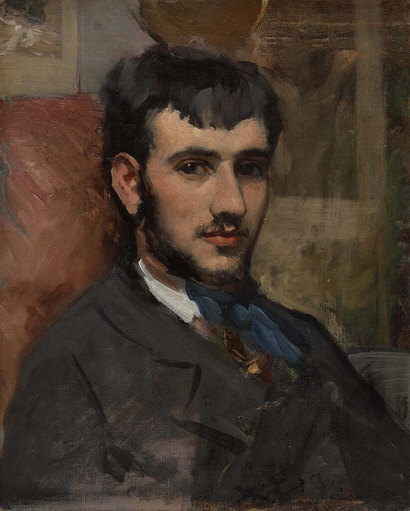 Jean-Frédéric Bazille-67-Ritratto di Renoir - Cleveland Museum of Art